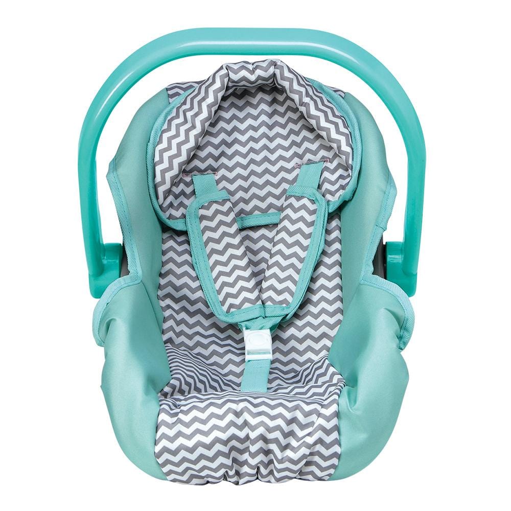 Adora Baby Doll Car Seat Carrier - Zig Zag (Green handle)