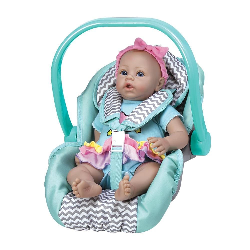 Adora Baby Doll Car Seat Carrier - Zig Zag (Green handle)