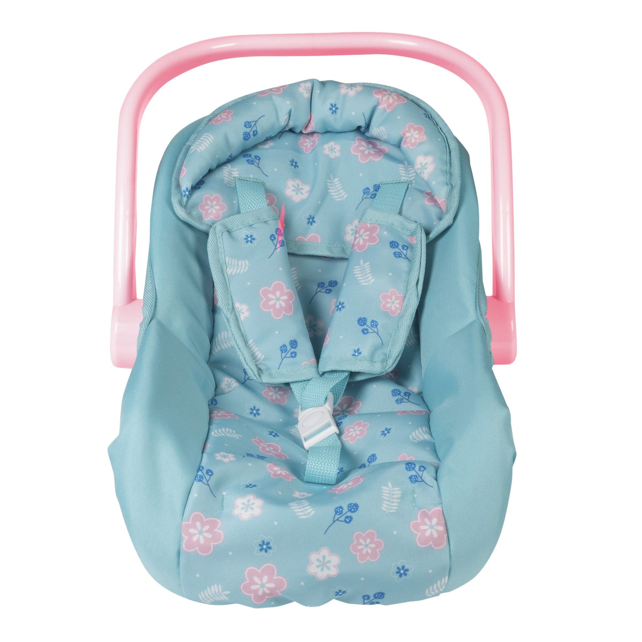 Adora Baby Doll Car Seat - Blue Flower Power (Pink handle)