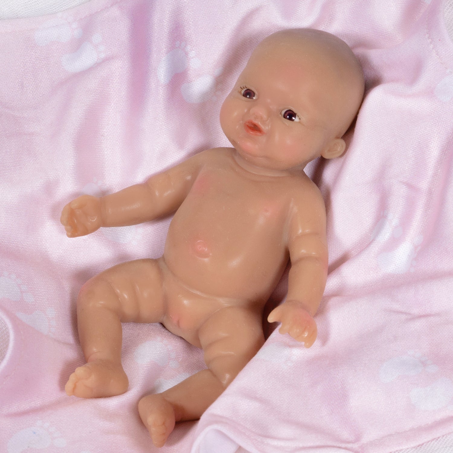 Paradise Galleries Itty Bitty Silicone Babies - Baby Girl, 5 inches, anatomically correct