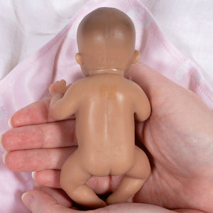 Paradise Galleries Itty Bitty Silicone Babies - Baby Girl, 5 inches, anatomically correct