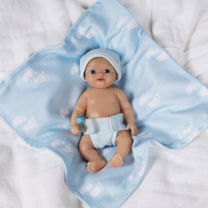 Itty Bitty Silicone Babies Baby Boy, 5" mini doll - Paradise Galleries