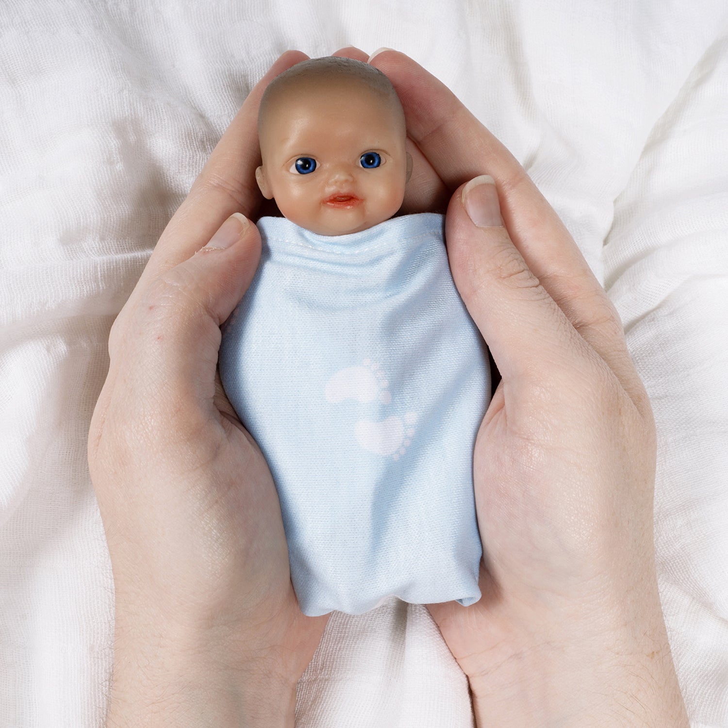 Itty Bitty Silicone Babies Baby Boy, 5" mini doll - Paradise Galleries