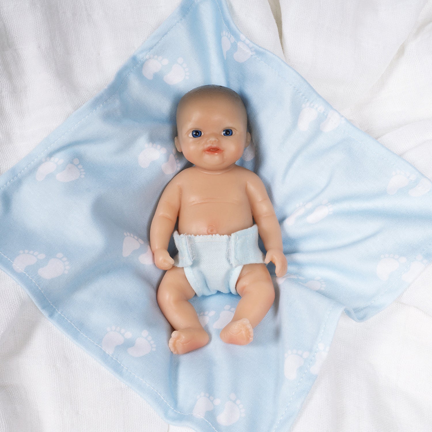 Itty Bitty Silicone Babies Baby Boy, 5" mini doll - Paradise Galleries