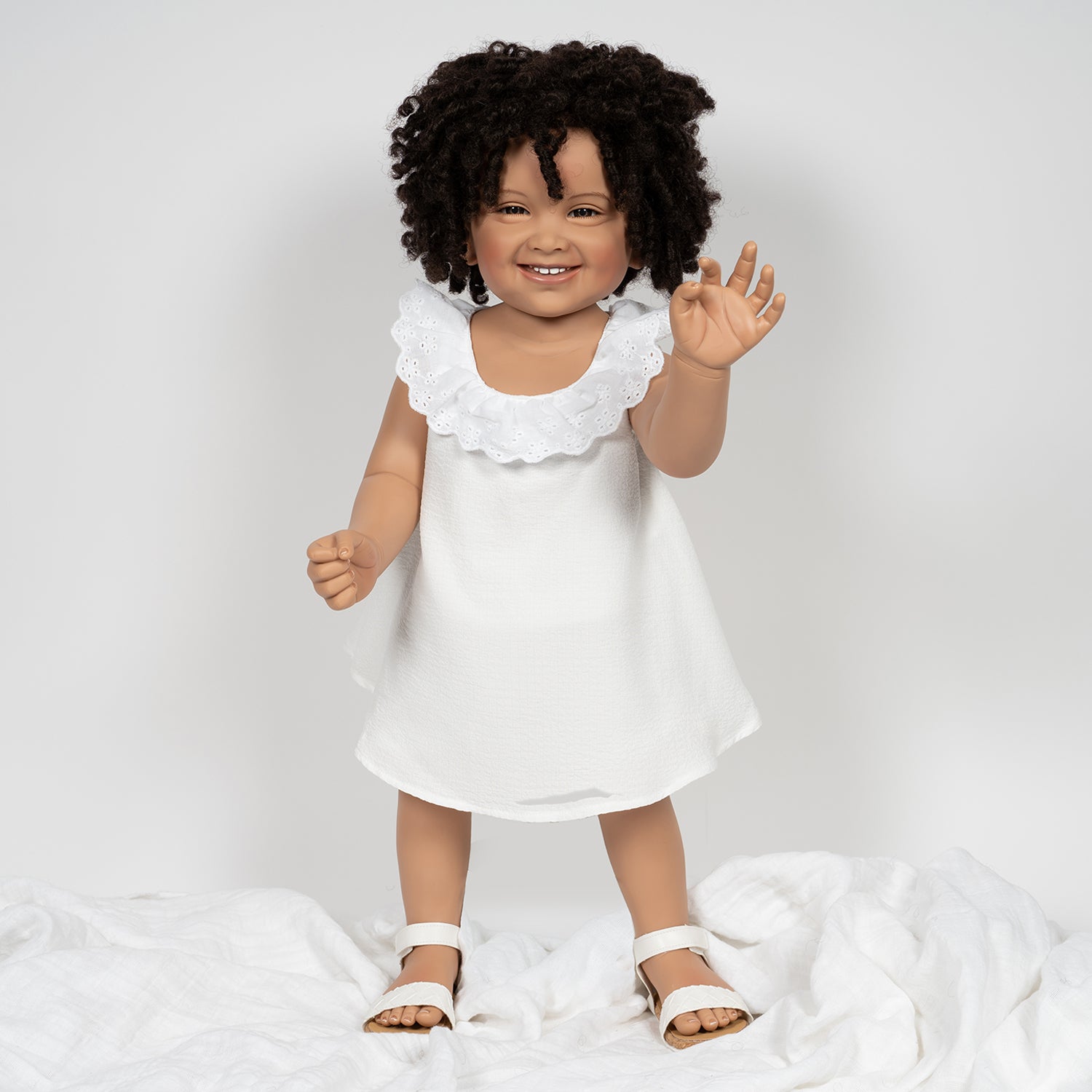 Paradise Galleries 25" Standing Toddler Doll, Beautiful Baby Alanna