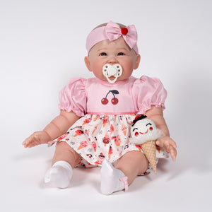 Paradise Galleries Realistic Zelda Girl Doll-22" Chubby baby w/ pacifier