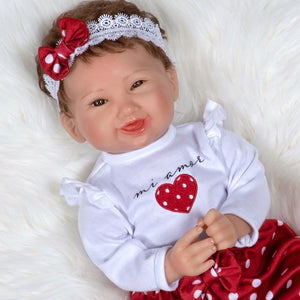 Paradise Galleries Mi Amor - Realistic Toddler Doll with heartbeat mechanism that really beats when you hug her!, 19 Inch Reborn Doll in GentleTouch Vinyl by Reborn Artist, Mayra Garza