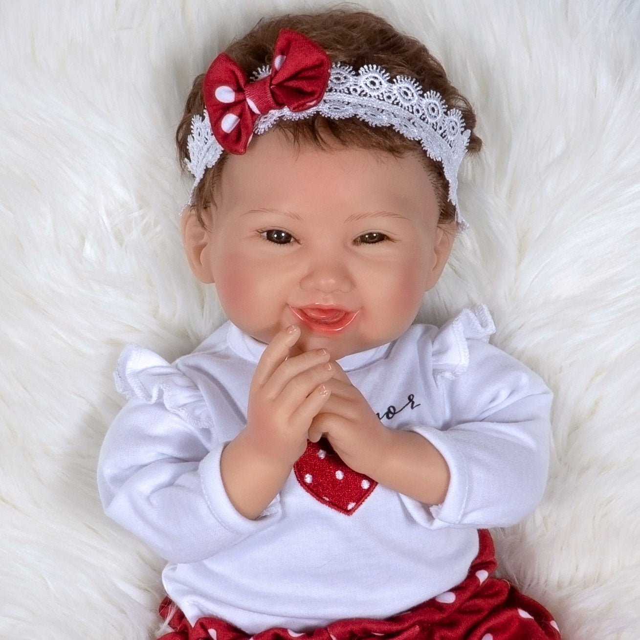 Paradise Galleries Mi Amor - Realistic Toddler Doll with heartbeat mechanism that really beats when you hug her!, 19 Inch Reborn Doll in GentleTouch Vinyl by Reborn Artist, Mayra Garza