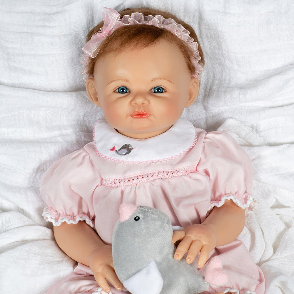 Baby Piper - 22" Realistic Doll by Reborn Artist, Jan Wright. Made in our exclusive GentleTouch Vinyl for an ultra-realistic feel!