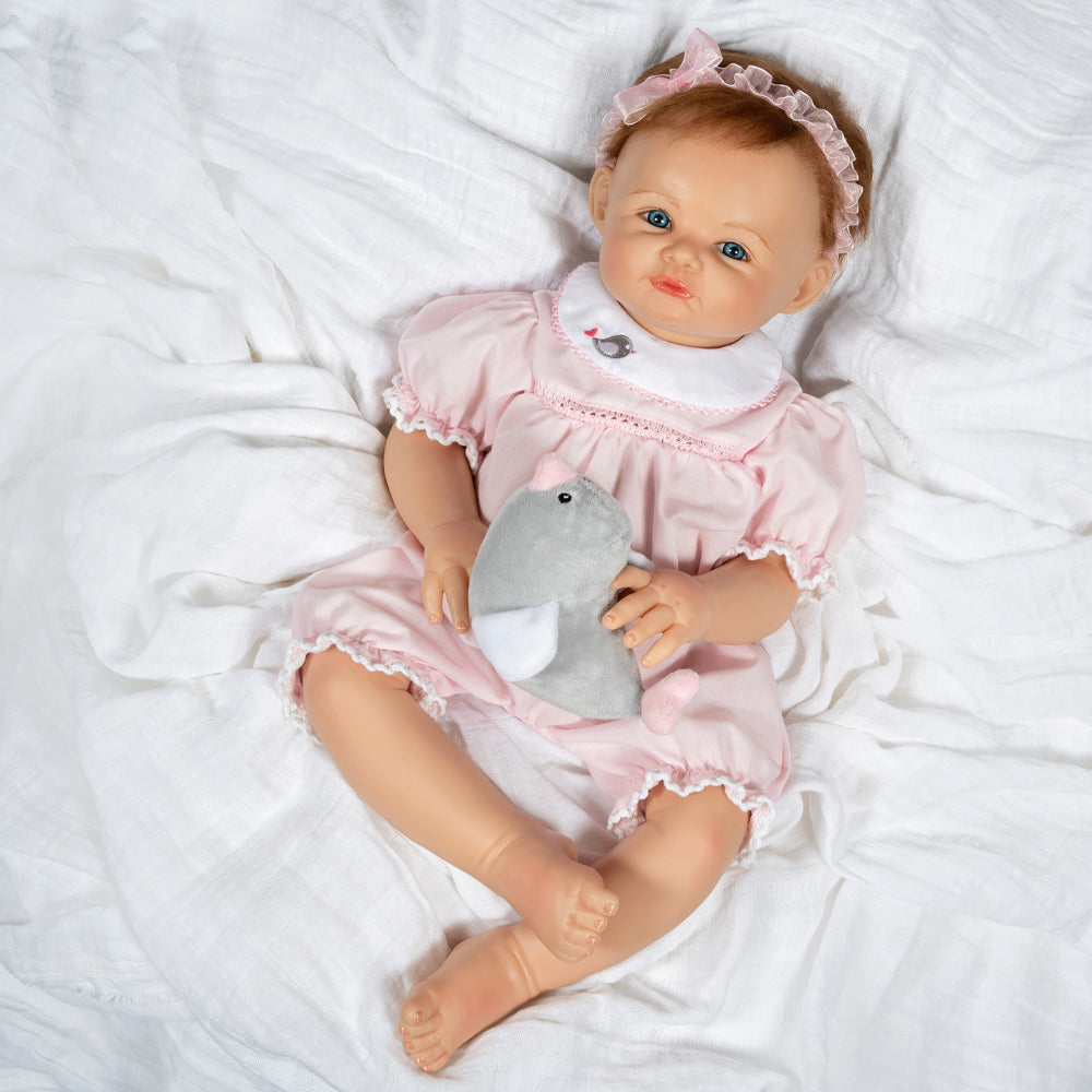 Baby Piper - 22" Realistic Doll by Reborn Artist, Jan Wright. Made in our exclusive GentleTouch Vinyl for an ultra-realistic feel!