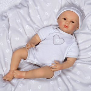 Swaddler Baby Little Elephant - 18" Realistic Doll by Reborn Artist, Michelle Fagan. Made in our exclusive SoftTouch Vinyl for an ultra-realistic feel!