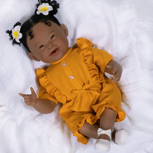 Emma for Down Syndrome Awareness - 21" Realistic Girl Doll by Reborn Artist, Lauren Faith Jaimes. Made in our exclusive GentleTouch Vinyl for an ultra-realistic feel!