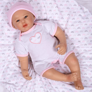 Swaddler Baby Bow Cute - 18" Realistic Doll by Reborn Artist, Michelle Fagan. Made in our exclusive SoftTouch Vinyl for an ultra-realistic feel!