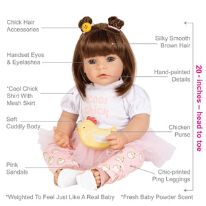 Adora Toddler Doll Spring Chick - 20 inch Real Life Baby Doll