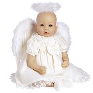 Real Born Angel Baby Doll, Christmas Holiday Doll, 22 inchParadise Galleries Reborn