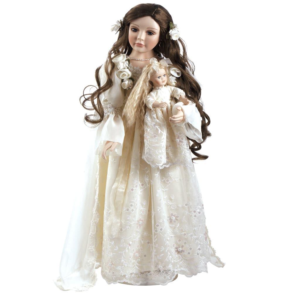 Porcelain Doll, Annabella, Victorian Heirloom Doll, 25 inch Porcelain