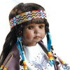 Paradise Galleries Porcelain Native American Doll 19 inch Aponi