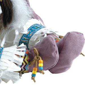 Native American Indian Doll - Aponi, Stands 19 inches in Porcelain