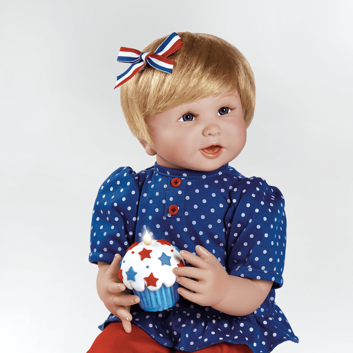 Celebrate 4th of July with Collectible Doll, Baby Americana, 24-inch Vinyl