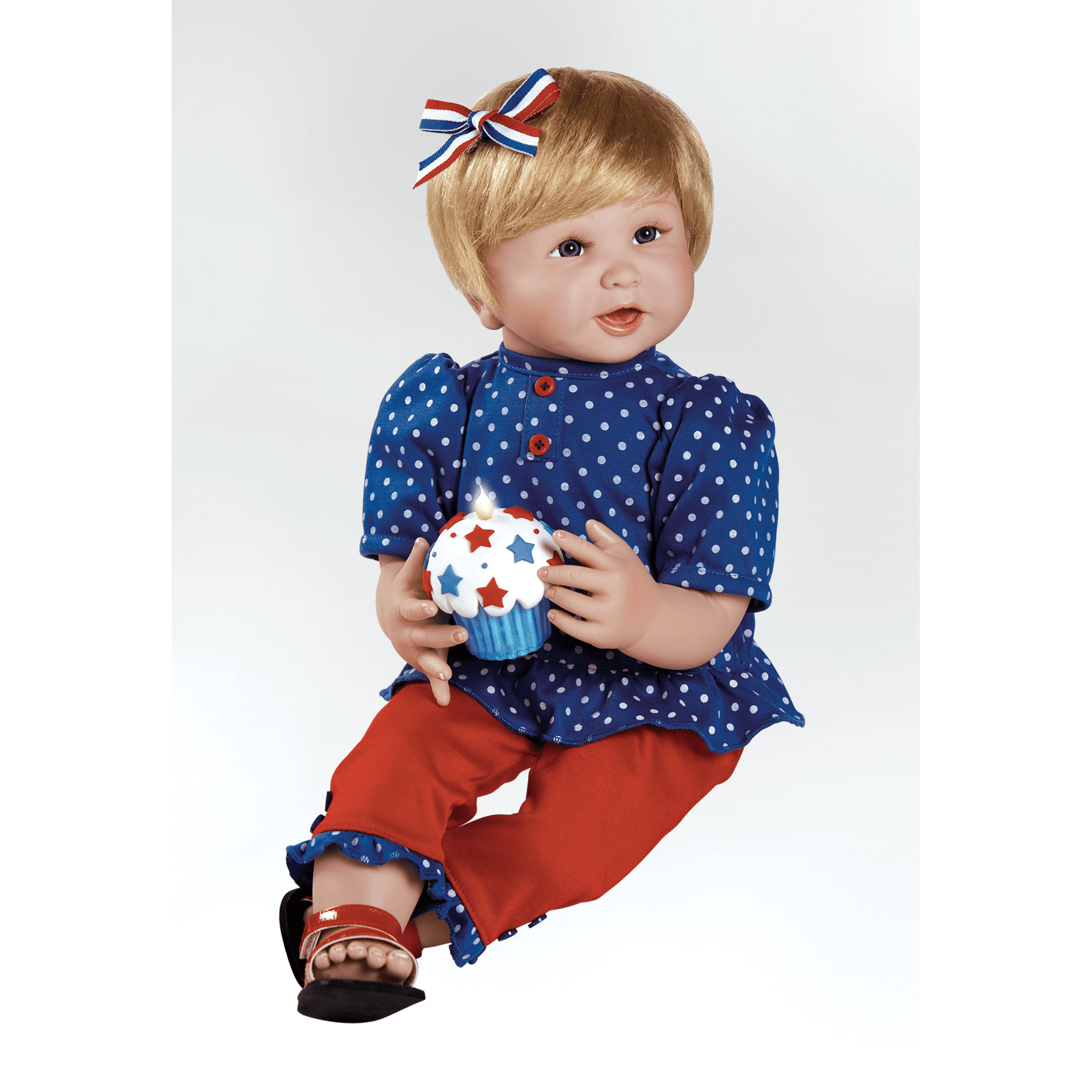 Celebrate 4th of July with Collectible Doll, Baby Americana, 24-inch Vinyl