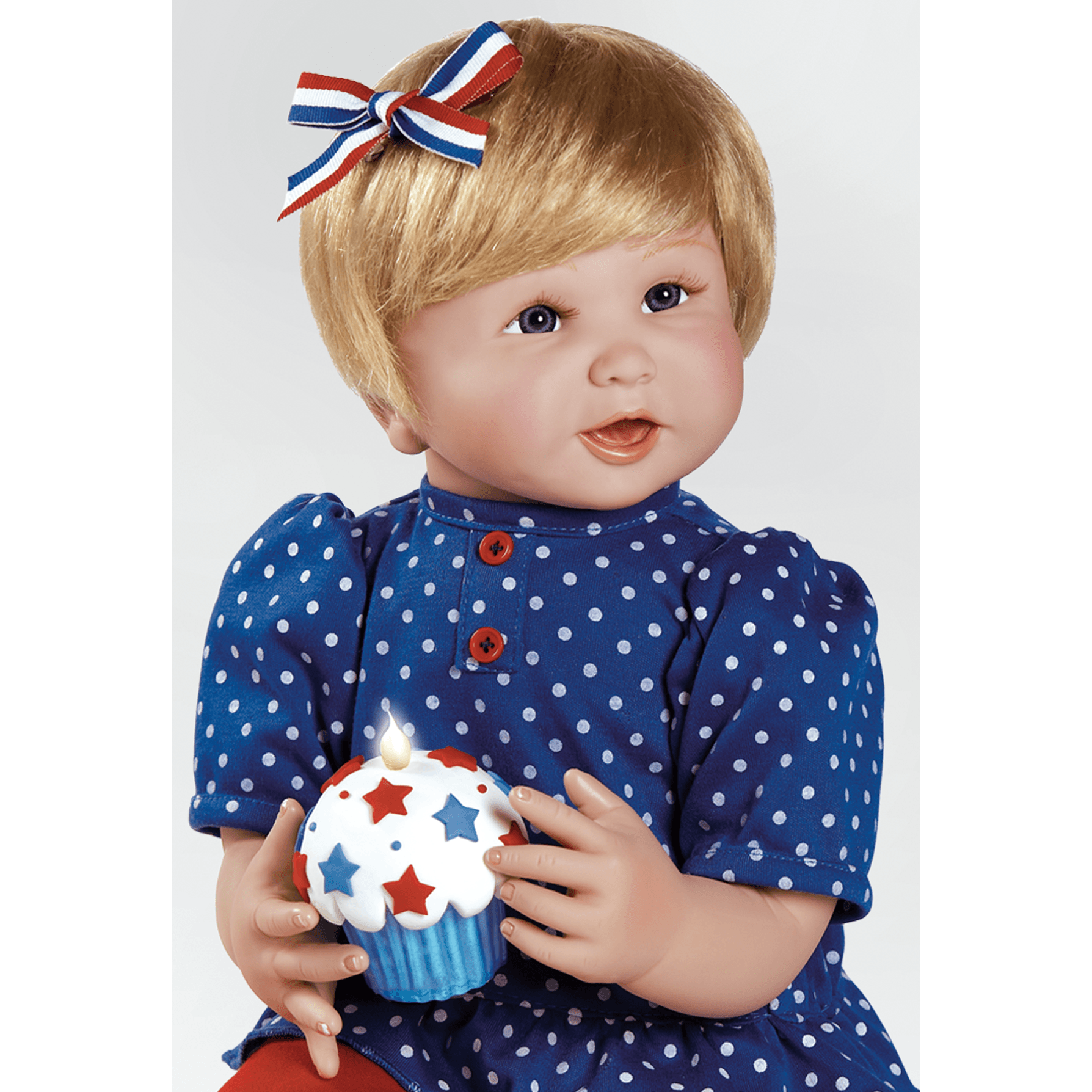 Celebrate 4th of July with Collectible Doll, Baby Americana, 24-inch Vinyl