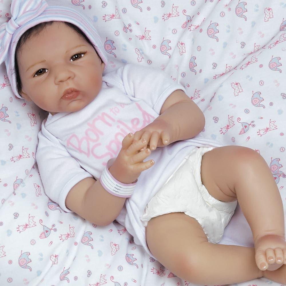 Realistic Asian Newborn Baby Doll, Silicone Vinyl - Baby Bundles: Spoiled Reborn, Paradise Galleries Reborn