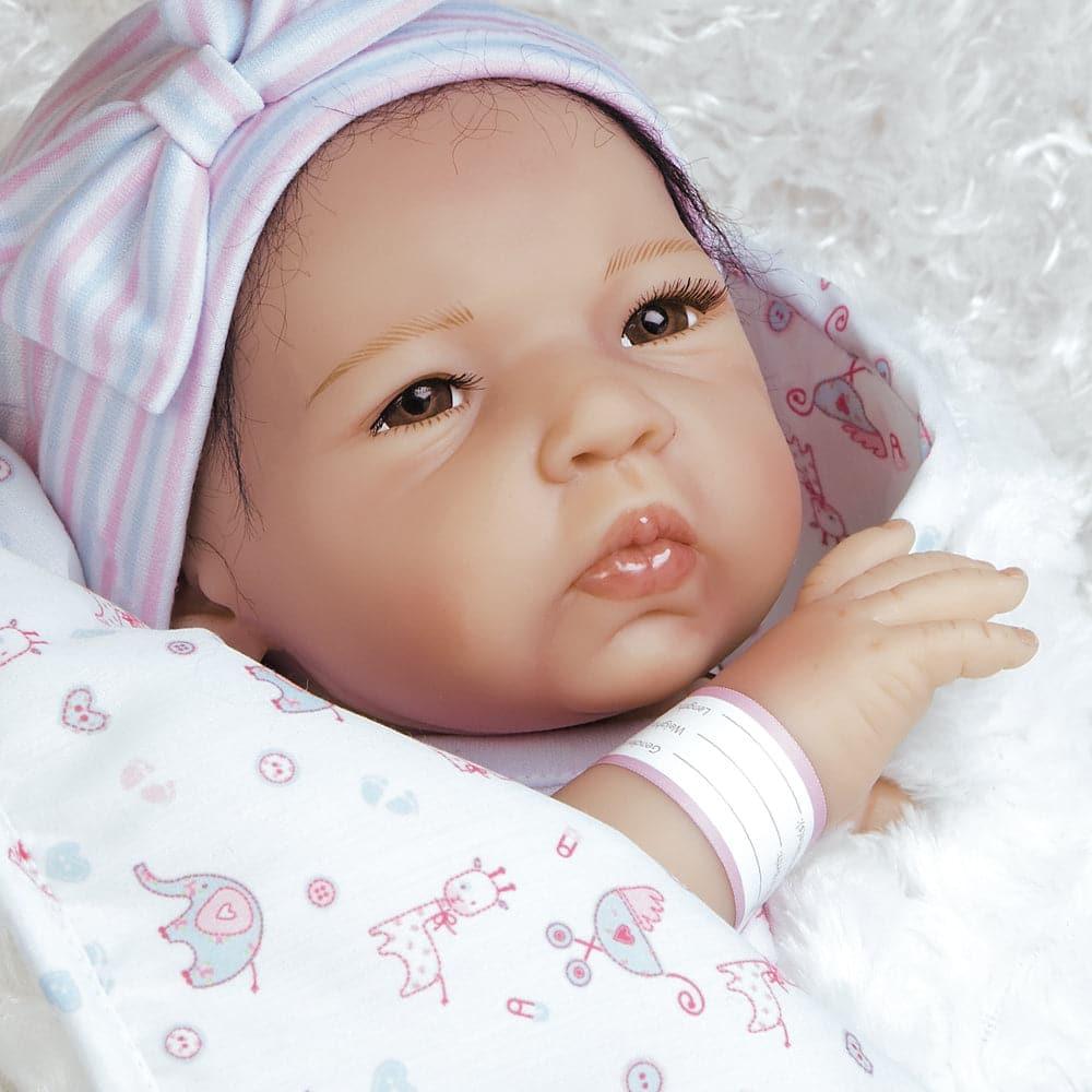 Realistic Asian Newborn Baby Doll, Silicone Vinyl - Baby Bundles: Spoiled Reborn, Paradise Galleries Reborn