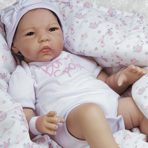 Realistic Asian Newborn Baby Doll, Silicone Vinyl - Baby Bundles: Spoiled Reborn, Paradise Galleries Reborn