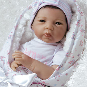 Realistic Asian Newborn Baby Doll, Silicone Vinyl - Baby Bundles: Spoiled Reborn, Paradise Galleries Reborn