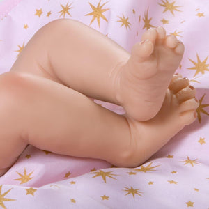 Reborn Baby Doll in Silicone Vinyl - Baby Bundles "Born to Sparkle"