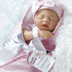 Paradise Galleries Silicone Newborn Baby Bundles: I Love Naps Doll