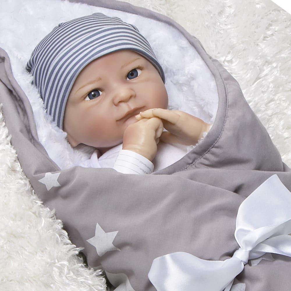 Baby Bundles "Never Grow Up" - Newborn Baby Boy Doll - Silicone Vinyl