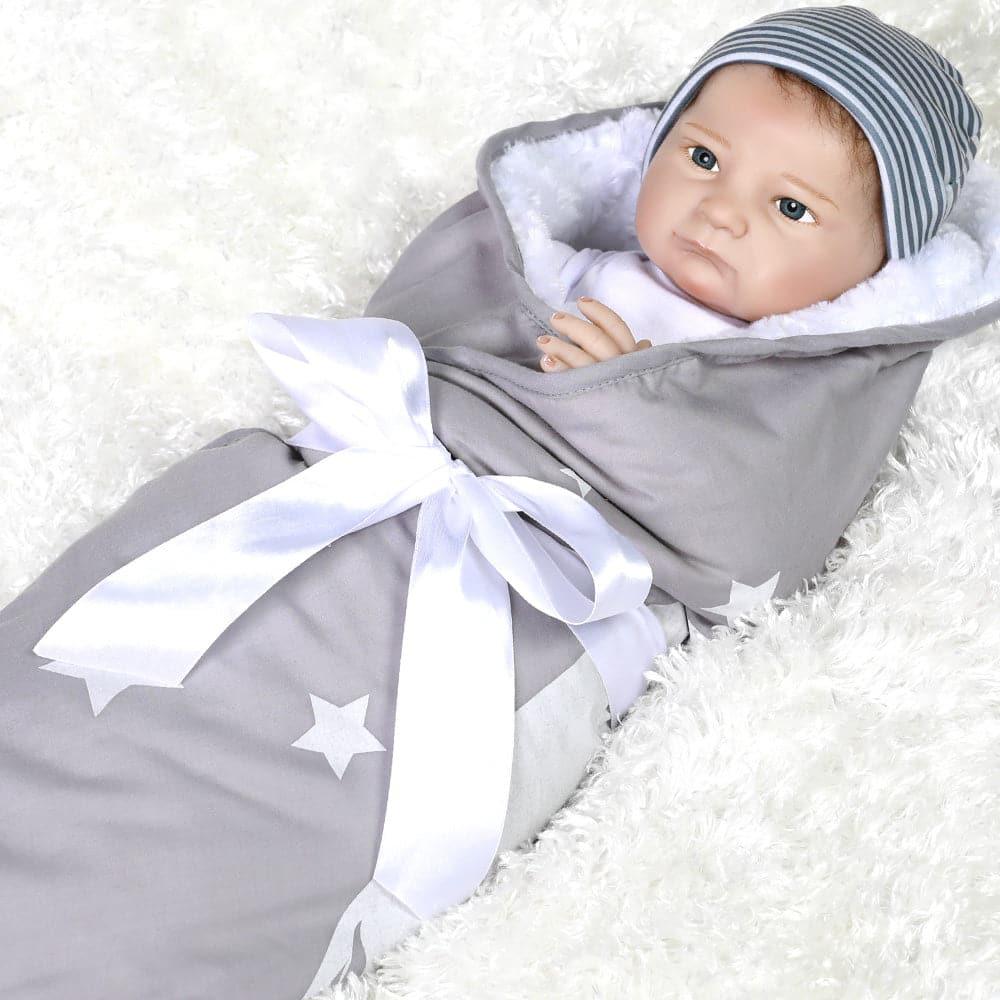 Baby Bundles "Never Grow Up" - Newborn Baby Boy Doll - Silicone Vinyl