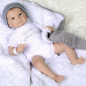 Baby Bundles "Never Grow Up" - Newborn Baby Boy Doll - Silicone Vinyl