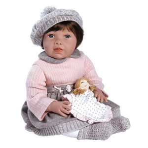 Toddler Baby Doll, Baby Jenna, 20 inch Weighted Doll in Vinyl