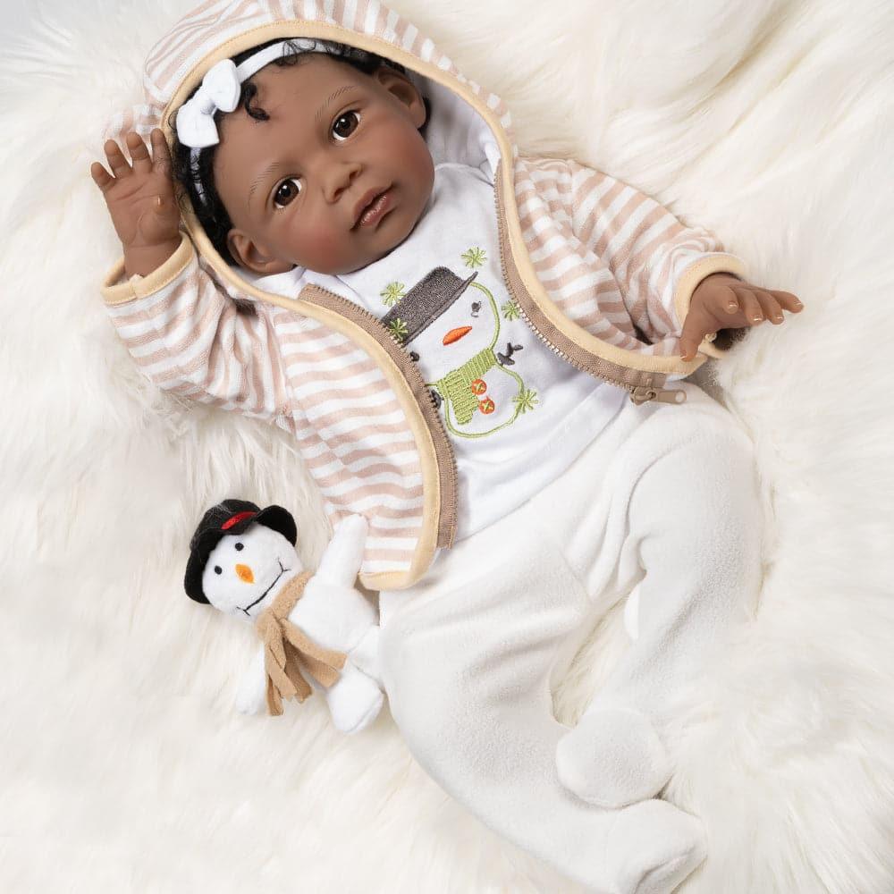 Paradise Galleries Black Baby Doll That Looks Real Kione 20 inches