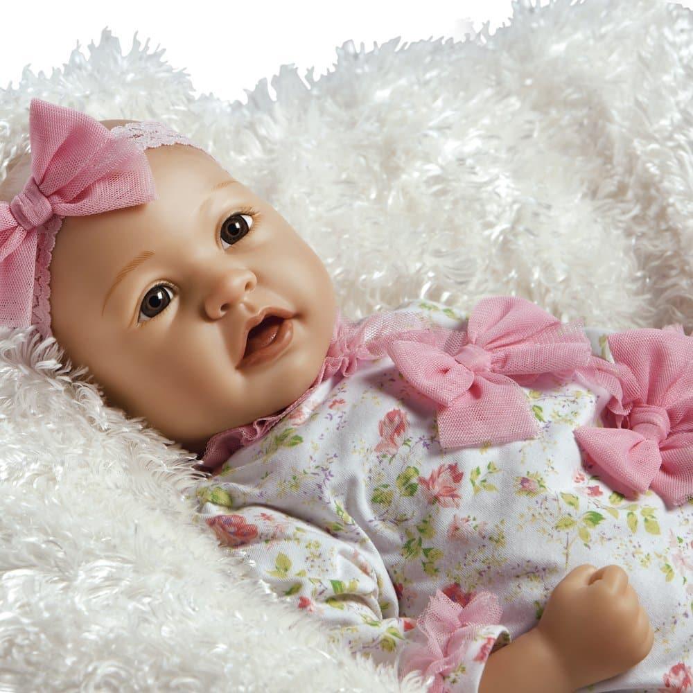 Baby Layla, Newborn Silicone Baby Doll, 21" - Paradise Galleries