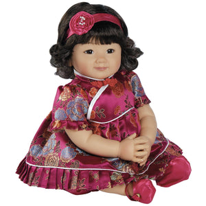 Chinese New Year Doll, 20 inch Asian Baby Doll Quinn in GentleTouch Vinyl