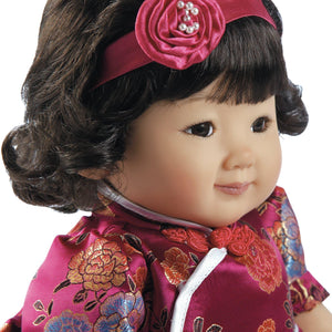 Chinese New Year Doll, 20 inch Asian Baby Doll Quinn in GentleTouch Vinyl