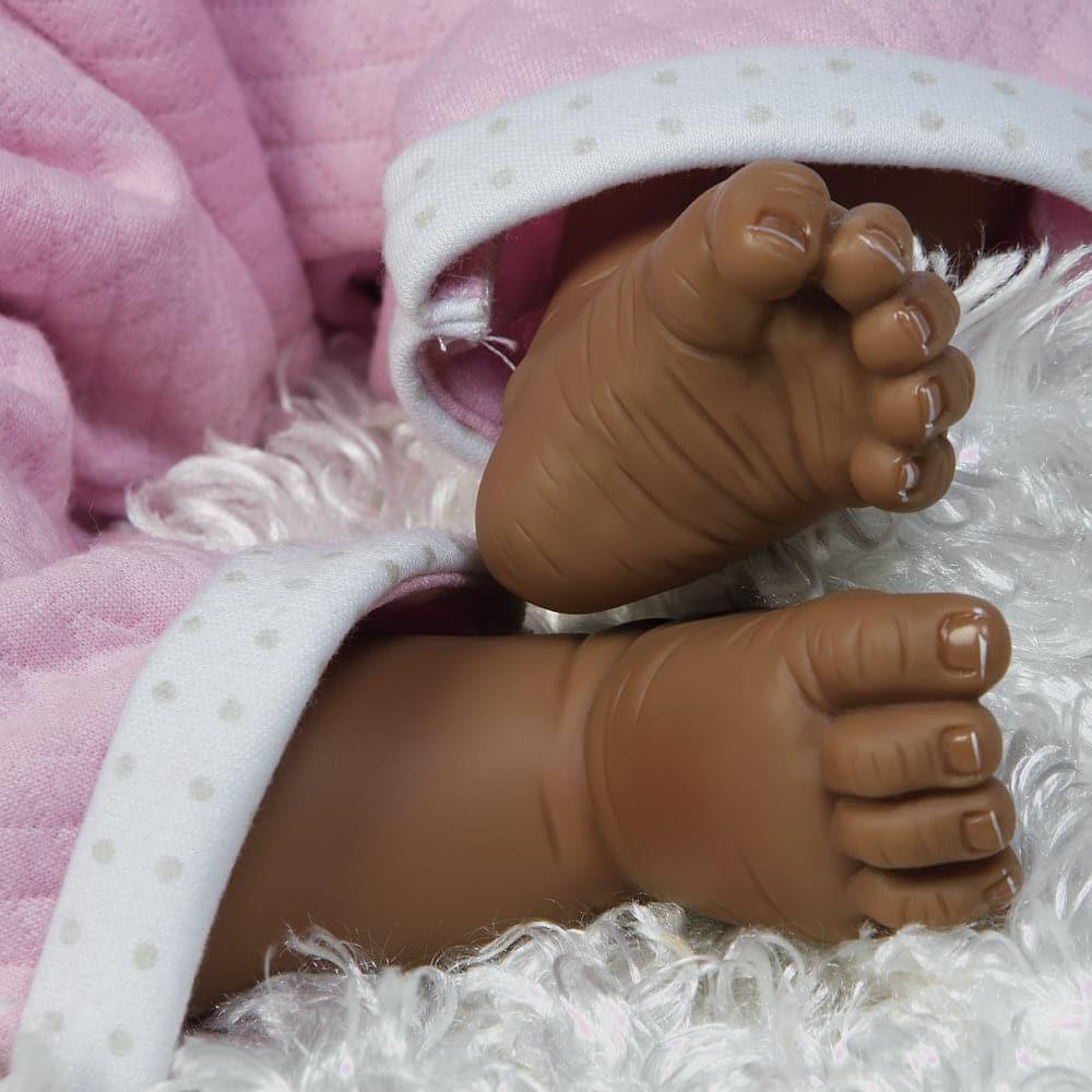 Real Looking African American Baby Doll, Bailey, 20 inch Paradise Galleries Reborn