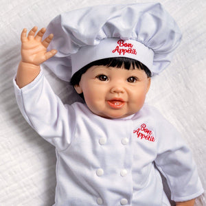 Paradise Galleries Asian Baby Doll That Looks Real 20" Bon Appetit