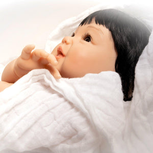 Paradise Galleries Asian Baby Doll That Looks Real 20" Bon Appetit