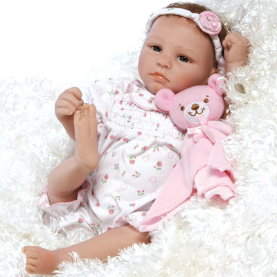 Paradise Galleries Reborn Baby Doll Girl - 17.5 inch Bundle of Joy