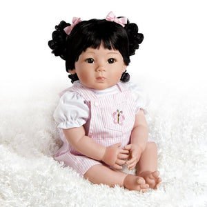 Asian Baby Doll - Butterfly Kisses, 20" GentleTouch Vinyl & Weighted Body