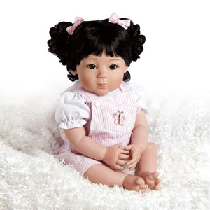 Asian Baby Doll - Butterfly Kisses, 20" GentleTouch Vinyl & Weighted Body