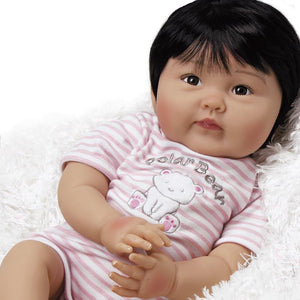 Real Looking Asian Baby Doll, Chilly Lily Chinese Baby, 19 inch Paradise Galleries Reborn