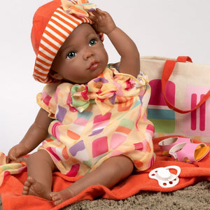 Paradise Galleries Black Reborn Baby Doll Creamsicle Cutie