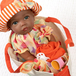 Paradise Galleries Black Reborn Baby Doll Creamsicle Cutie