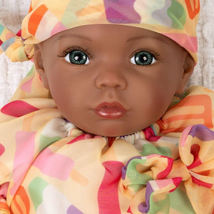 Paradise Galleries Black Reborn Baby Doll Creamsicle Cutie