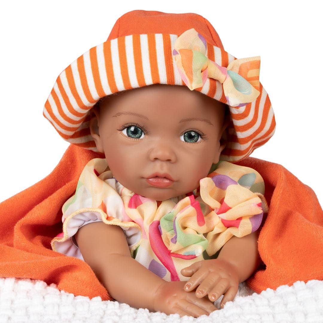 Paradise Galleries Black Reborn Baby Doll Creamsicle Cutie